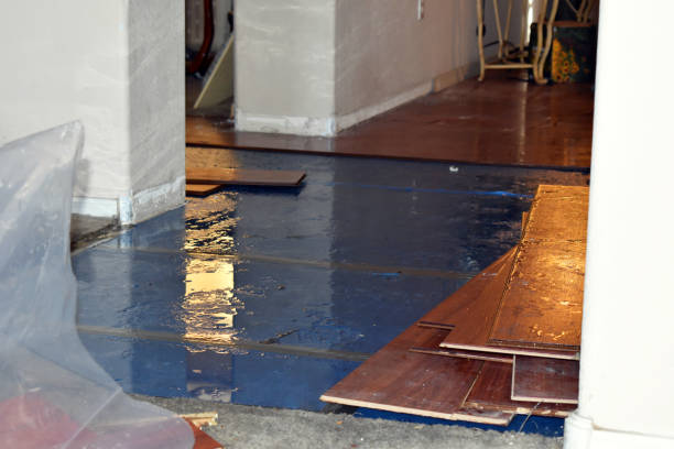 Professional Burst Pipe Cleanup technician working in Copeland, OK